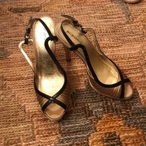 Cute black and gold heels